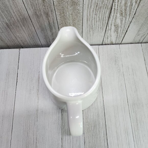 Vintage MCM Arabia Finland Pitcher Ceramic White Grapes Design  5'' Tall - Picture 4 of 8